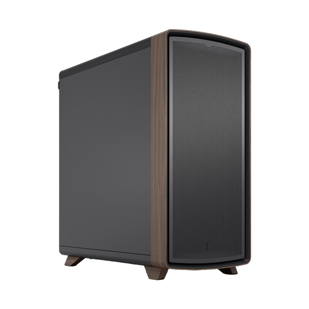 Fractal Summit Black Solid Mid Tower Gaming Case - Black 